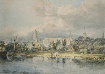 South View of Christ Church from the Meadows, 19th century